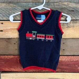 Great Guy Navy Train Vest Size 12 Months​